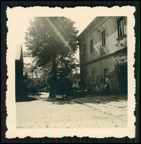 4x Foto Cunnersdorf Gohrisch Sachsen Erzgebirge 1942 Bauernhof Feldarbeit Pferde