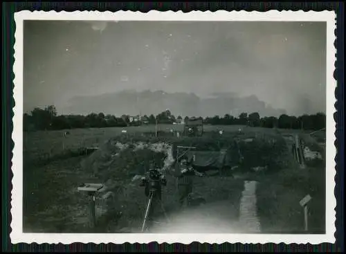 4x Foto Soldaten Wehrmacht Luftwaffe Stellung 1944 Beobachtung E-Messgerät uvm.