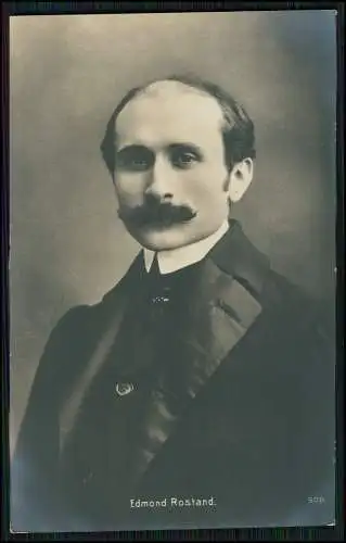 AK Edmond Eugène Alexis Rostand französischer Theaterschriftsteller Portrait