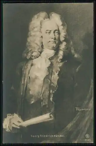 AK Rumpf Georg Friedrich Händel, Komponist Portrait - GG Co. 2034