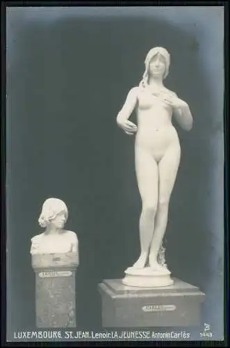 7x AK Künstler Damen Akt Statuengruppen und Einzel-Statuen Amor Grazien .....uvm