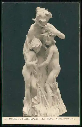 7x AK Künstler Damen Akt Statuengruppen und Einzel-Statuen Amor Grazien .....uvm