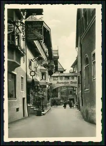 Foto Kufstein Tirol, Auracher Löchl in der Römerhofgasse, Weinstube 1935