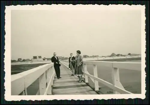6x Foto Sankt Peter Ording an der Nordsee Seebrücke Urlaub am Strand ......
