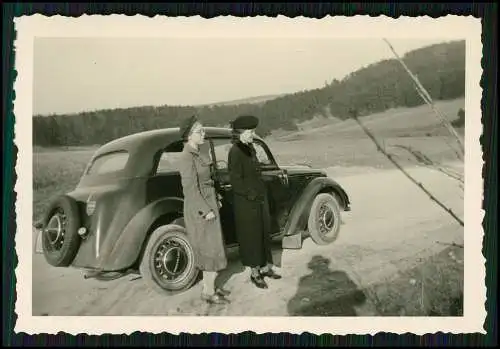 3xFoto Fahrzeug Pkw Oldtimer Opel 6 Fahrt zum Völkerschlachtdenkmal Leipzig 1938