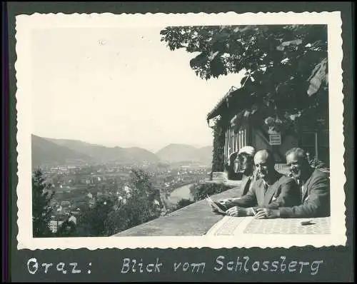 14x Foto Fahrzeug PKW Opel 6, IA - 269140 Reise von Berlin nach Österreich 1937