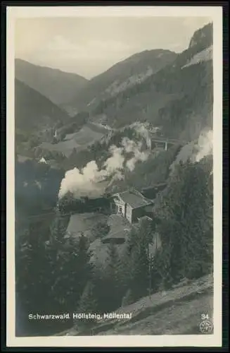 Foto AK Breitnau Schwarzwald, Höllental Höllensteig Eisenbahn Dampflokomotive