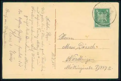 AK Treuchtlingen Altmühltal Mittelfranken Partie an Altmühlbrücke 1925 gelaufen