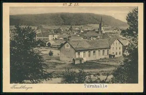 AK Treuchtlingen im Altmühltal Mittelfranken Blick auf Turnhalle Kirche uvm 1923