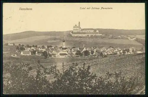 AK Neresheim Baden Württemberg, Blick auf den Ort mit Schloss 1921 gelaufen