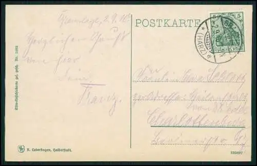 AK Braunlage im Oberharz, Teilansicht vom Ort, Villenviertel 1910 gelaufen