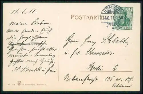 AK Ansichtskarte Postkarte Wernigerode im Harz Schloss Wernigerode 1911 gelaufen