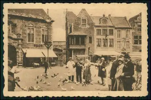 AK Antwerpen Flandern, Oud Belgie, Grand Place 1930 gelaufen Anvers Exposition
