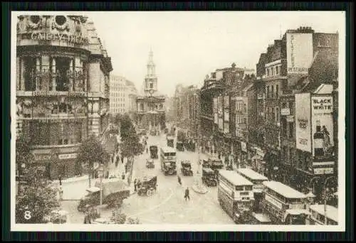 12x Foto London England diverse Ansichten viele Busse Autos um 1930