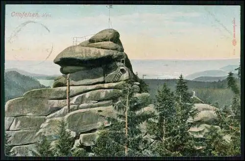 AK Ansichtskarte Postkarte Wernigerode am Harz, Ottofelsen 1910 gelaufen