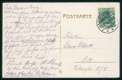 AK Ilsenburg Stadt am Nordharz Panorama über den Dächern 1914 gelaufen