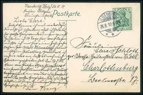 AK Ilsenburg Harz, Hotel Waldhöhe, Teich Schwäne und Umgebung 1910 gelaufen