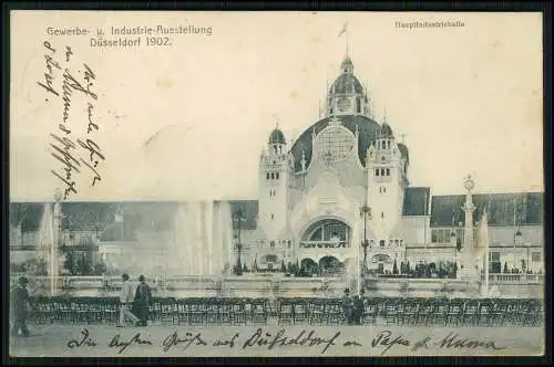 AK Düsseldorf Kunsthalle Markt Denkmal Kunst-Akademie Kriegerdenkmal 1898 gel.