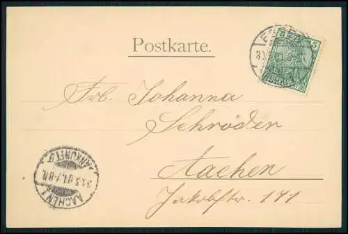 AK Essen im Ruhrgebiet, Kopstadtplatz, Denkmal, Straßenbahn 1901 gelaufen