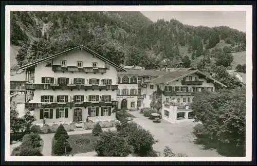 Echt Foto AK Reit im Winkl Oberbayern, Gasthof zur Post - Inh. Kaspar Hamberger