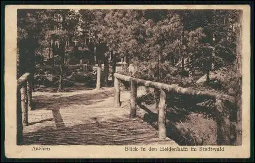 5xAK Aachen Lousberg Hospital Stadtwald Fischmarkt Elisengarten 1900-11 gelaufen