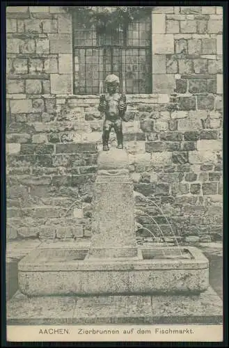 5xAK Aachen Lousberg Hospital Stadtwald Fischmarkt Elisengarten 1900-11 gelaufen