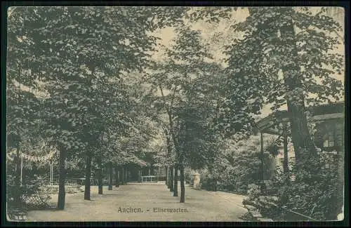 5xAK Aachen Lousberg Hospital Stadtwald Fischmarkt Elisengarten 1900-11 gelaufen