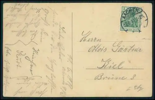5xAK Aachen Lousberg Hospital Stadtwald Fischmarkt Elisengarten 1900-11 gelaufen