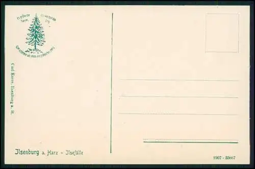 2x AK Ilsenburg am Nordharz, Kreuz auf dem Ilsenstein grüne Tanne Karte um 1910