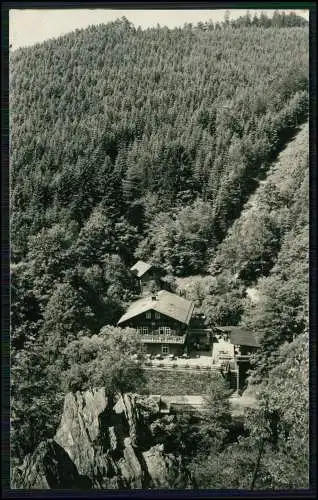 Foto AK Schwarzburg in Thüringen, HO Gaststätte Schweizerhaus im Schwarzatal