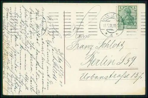 2x AK Hamburg St Pauli Fährhaus mit Hochbahn und Seewarte Aussenalster 1913 gel.