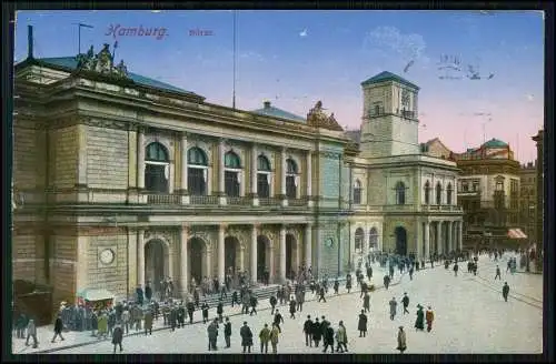 AK Ansichtskarte Hamburg Mitte Altstadt, Partie an der Börse 1913 gelaufen