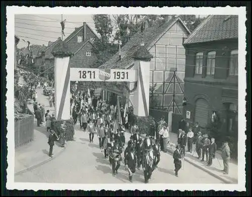 Foto Bockenem Bönnier Str. bei Hildesheim Seesen 1871-31 Schützenfest Umzug 1931