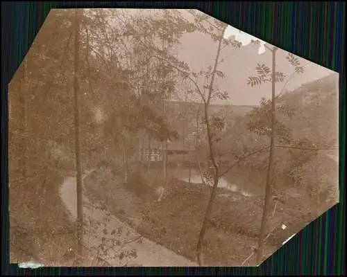 7x Foto Wassermühle Fachwerkhaus Thüringer Wald ? um 1900