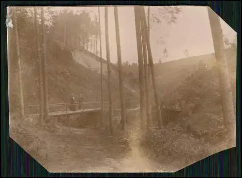 7x Foto Wassermühle Fachwerkhaus Thüringer Wald ? um 1900