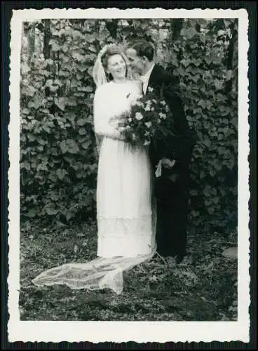 11x Foto Bottrop Gelsenkirchen Hochzeit mit Bescheinigung Eheschließung 1947