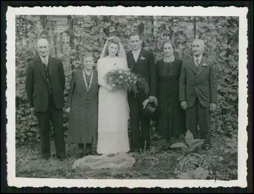 11x Foto Bottrop Gelsenkirchen Hochzeit mit Bescheinigung Eheschließung 1947