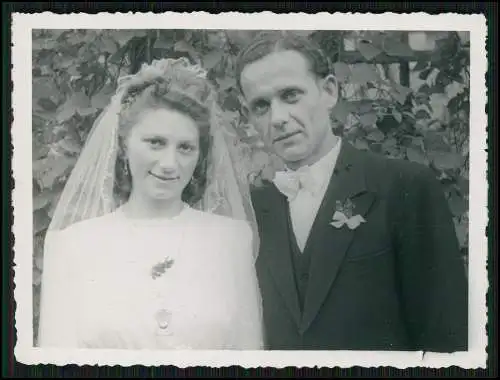 11x Foto Bottrop Gelsenkirchen Hochzeit mit Bescheinigung Eheschließung 1947