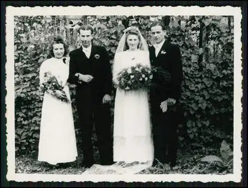 11x Foto Bottrop Gelsenkirchen Hochzeit mit Bescheinigung Eheschließung 1947