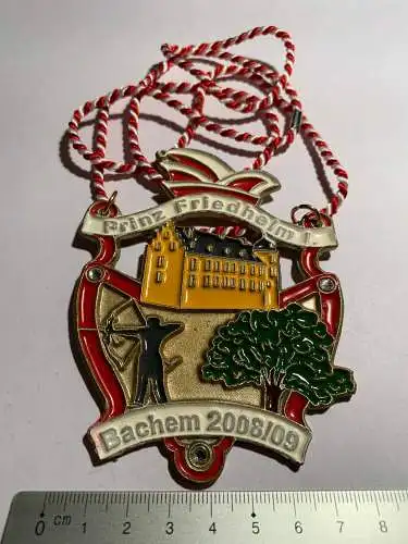 Karnevalsorden 2008 Prinz Friedhelm Frechen Bachem Köln Rhein Karneval Fasching 