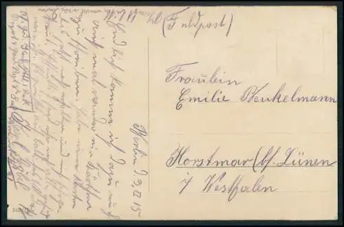 AK 1. WK Soldatenleben Morgenstunde Kaffee und Brot Frühstück auf der Stube 1915