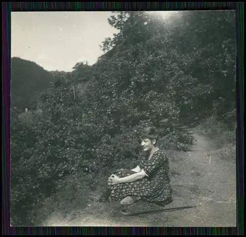 21x Foto bei Braubach am Rhein, Wandern nähe der Marksburg um 1930