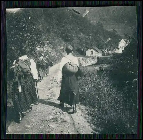 21x Foto bei Braubach am Rhein, Wandern nähe der Marksburg um 1930