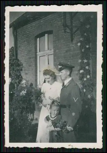 10x alte Fotos Soldat Wehrmacht Hochzeit während seines Heimaturlaub 1941-42