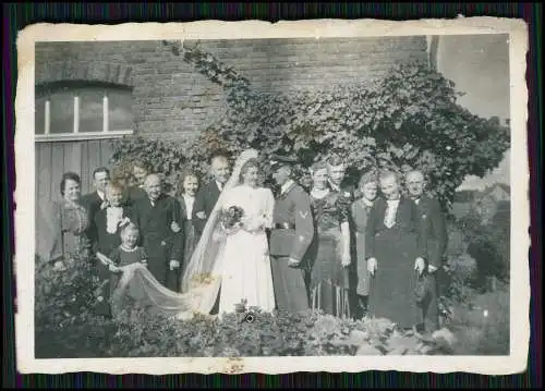 10x alte Fotos Soldat Wehrmacht Hochzeit während seines Heimaturlaub 1941-42