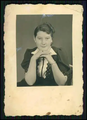 11x Foto Damen Portrait verschiedene Größen auch Passbildformat 1935-45