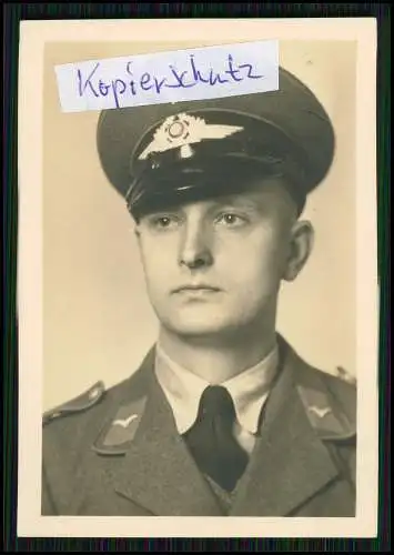 4x Foto Wehrmacht-Soldat in Uniform, Luftwaffe Portrait 1940-41