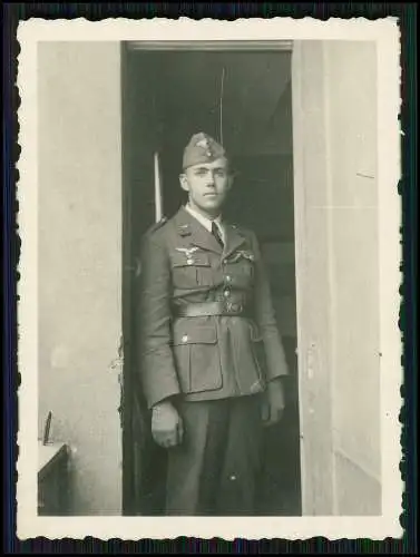 4x Foto Wehrmacht-Soldat in Uniform, Luftwaffe Portrait 1940-41