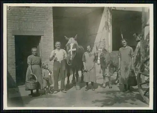 10x alte Foto Soldaten Bauernhof mit Pferde uvm. 1940-45