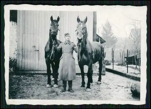 10x alte Foto Soldaten Bauernhof mit Pferde uvm. 1940-45